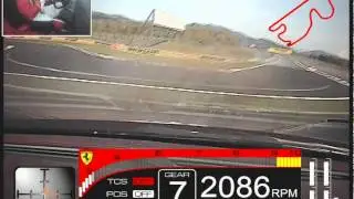 Fuji Ferrari Challenge high speed crash (200+km\h)! VBOX