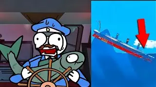 What Happens Inside a Ship During a Tsunami? 2D & 3D version compilation