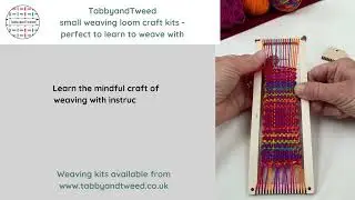TabbyandTweed- weaving a bookmark using a bookmark weaving loom kit
