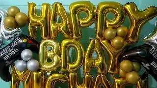 DIY | MARQUEE BALLOON FOR ONLINE GAMER THEME. | BIRTHDAY