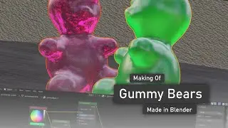 Making of Gummy Bears, made in Blender - Wigglepixel