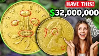1971 Uk Elizabeth 2p New Pence Coin Value | How much is a 1971 2 NEW PENCE worth?