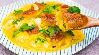 スタミナUP！うなぎでふわふわ卵とじ