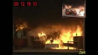 Flashover Wohnzimmer 80-er Jahre