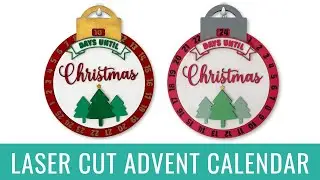 Ornament Advent Calendar Laser Cut File