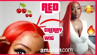 SIS YOU NEED THIS BOMB AMAZON RED CHERRY WIG 🔥 | UNDER $40 !! | FT K'RYSSMA