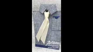 Who knew a little paper could turn into this shirt-and-tie bag? Perfect for Father&rsquo;s Day! #shorts