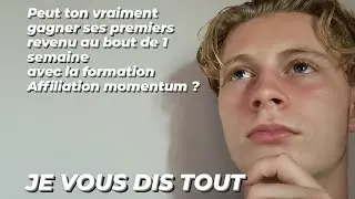Avis sur la formation affiliation momentum