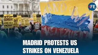 LIVE Left-Wing Protesters Rally Outside US Embassy in Madrid Over Venezuela Strikes |Trump VS Maduro