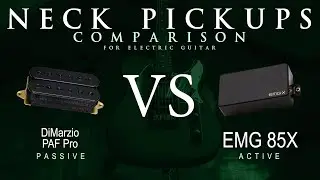 DiMarzio PAF PRO vs EMG 85X - Neck Guitar Pickup Comparison Tone Demo