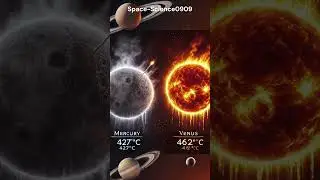 Mercury vs  Venus  The Hottest Planet in Our Solar System!  #galaxies  #universe #space #shorts