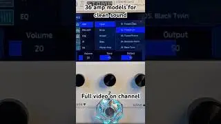 Hotone Ampero 2 stomp clean amp models example #guitar #music #guitareffects #guitarist #hotone