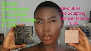 Morphe Glamabronze Face & Body Bronzer vs REVOLUTION PRO SCULPTING BRONZER | DARK SKIN BRONZER