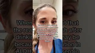 Why alcohol causes facial flushing + genetic link #flushing