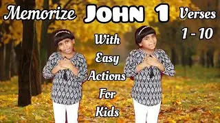 Memorize John 1 - Part 1 | with easy actions for kids |