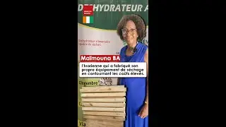 De la nécessité à l'invention : l'ivoirienne Maïmouna BA a fabriqué son propre équipement de séchage