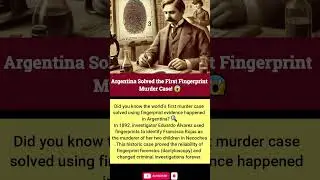 🔍 Argentina Solved the World&rsquo;s First Fingerprint Murder Case