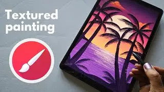 Mesmerizing Textured Scenery Painting in Infinite Painter | Digital Art