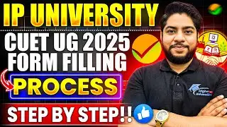 IP University CUET Application form filling process 2025💥 Step by step GGSIPU All UG Courses ✅
