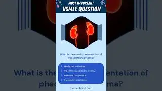 🩺 Classic Signs of Pheochromocytoma? #usmleprep #medschool #medicalschool #studymedicine