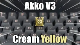 Akko V3 Cream Yellow Review | Better than Gateron Yellows?! | Sound Test 🎧