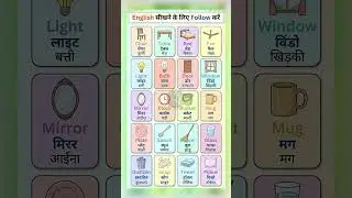 Word Power Refinement | Spoken English Fluent बोलें | English to Hindi Meanings with Images #viral