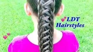 Weave Through Ponytail