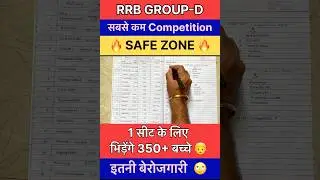 Railway Group_D मे 1 Seat पर कितने बच्चे 🙄🙄 GROUP-D Strategy | Group-D CUTOFF💪🤷&zwj;♂️