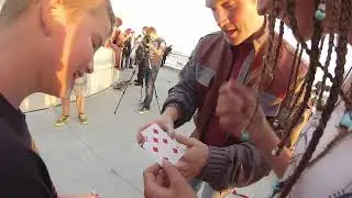 Close up magic. Time travel gum magic trick by Stewart Edge