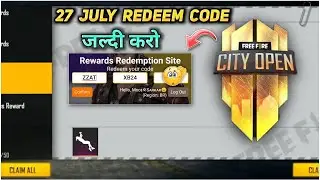 Death Glare Emote Redeem Code | free fire city open redeem code | 27 July Redeem Code Free Fire #002