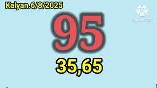 Kalyan=6/8/2025=Strong Table Tricks
