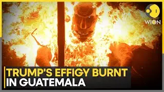 'Burning Of The Devil': Trump-Themed Pinata Set on Fire in Guatemala | WION News