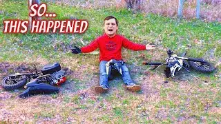 Crazy Trail Ride on My Pit Bike Ends in Chaos!