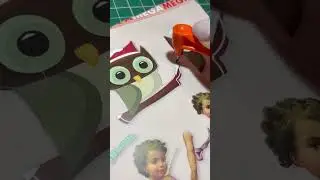 🦉✂️paper owl cutout 🦉✂️ #gyrocut #owl #craft #crafting #papercuts #craftknife #diy #shorts