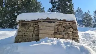 От начала до конца, Полное видео, Каменный дом, Зимний лагерь, Камин, Укрытие, Кустарниковое ремесло