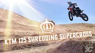 KTM 125 Shredding Supercross Tracks!