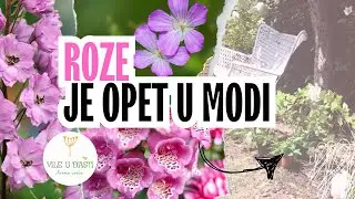 Roze cvetna kombinacija🩷 // Planting Pink Plants  in Flower Bed