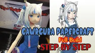 how to build gawr gura papercraft | Low Budget Papercraft Tools
