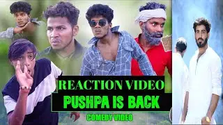 PUSHPA IS BACK|| FUNNY VIDEO|| COMEDY VIDEOS|| REACTION VIDEO.