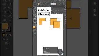 How to Use the Pathfinder Tool in Illustrator #illustrator