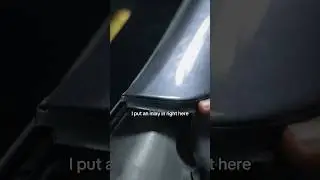 How to PROPERLY apply color-shifting film #carlover #tesla #paintprotectionfilm