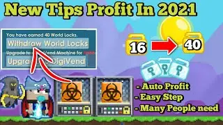 Tips Profit 16 to 40 New 2020(Easy Step🤫) | Growtopia