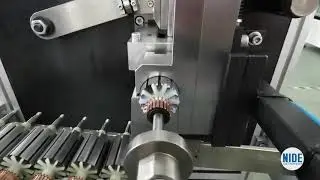 Automatic armature slot insulation paper inserting process