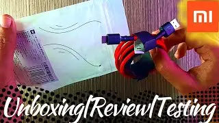 Mi Braided USB Type-C Cable Red 100cm Unboxing - Testing vs Normal Cable