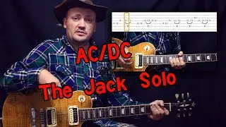 Как играть Соло AC/DC - The Jack! Разбор с табами!