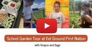School Garden Tour in Eel Ground First Nation