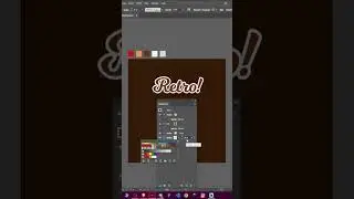 3D Retro Text effect #adobeillustrator #howto #illustrator #shorts