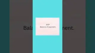 BOP ( Balance of payment).#economicsclass11 #class12economics