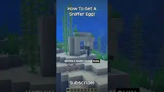 How To Get A Sniffer Egg In Minecraft?!