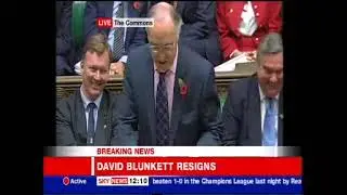 David Blunkett 2nd Resignation - Sky News - Headlines & PMQs - 02/11/2005 - 1158am